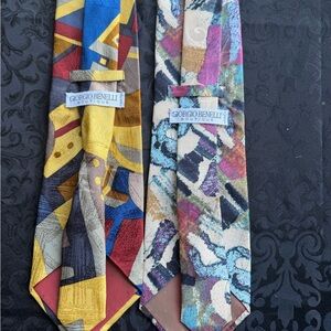 Lot of 2 Giorgio Benelli Boutique Ties Ref# 12739
Made in Italy